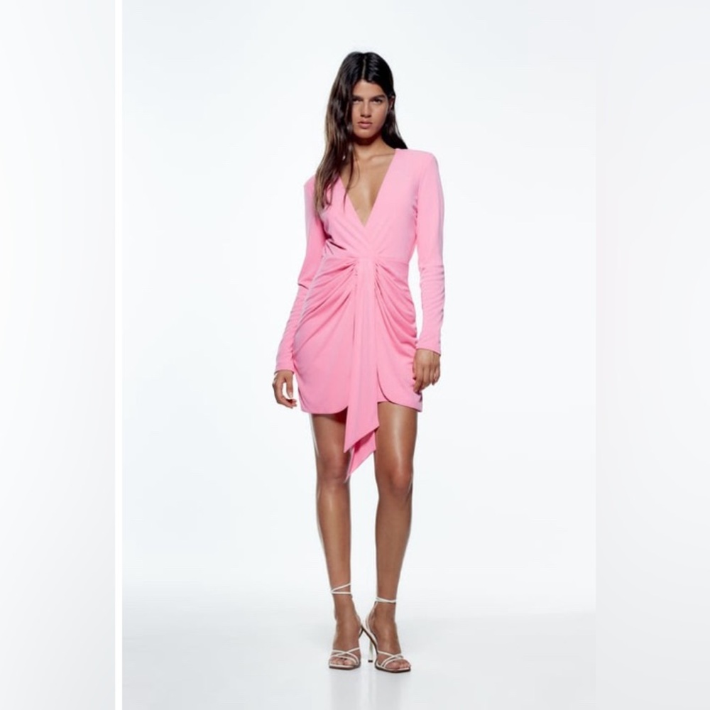 Zara Draped Knotted Dress